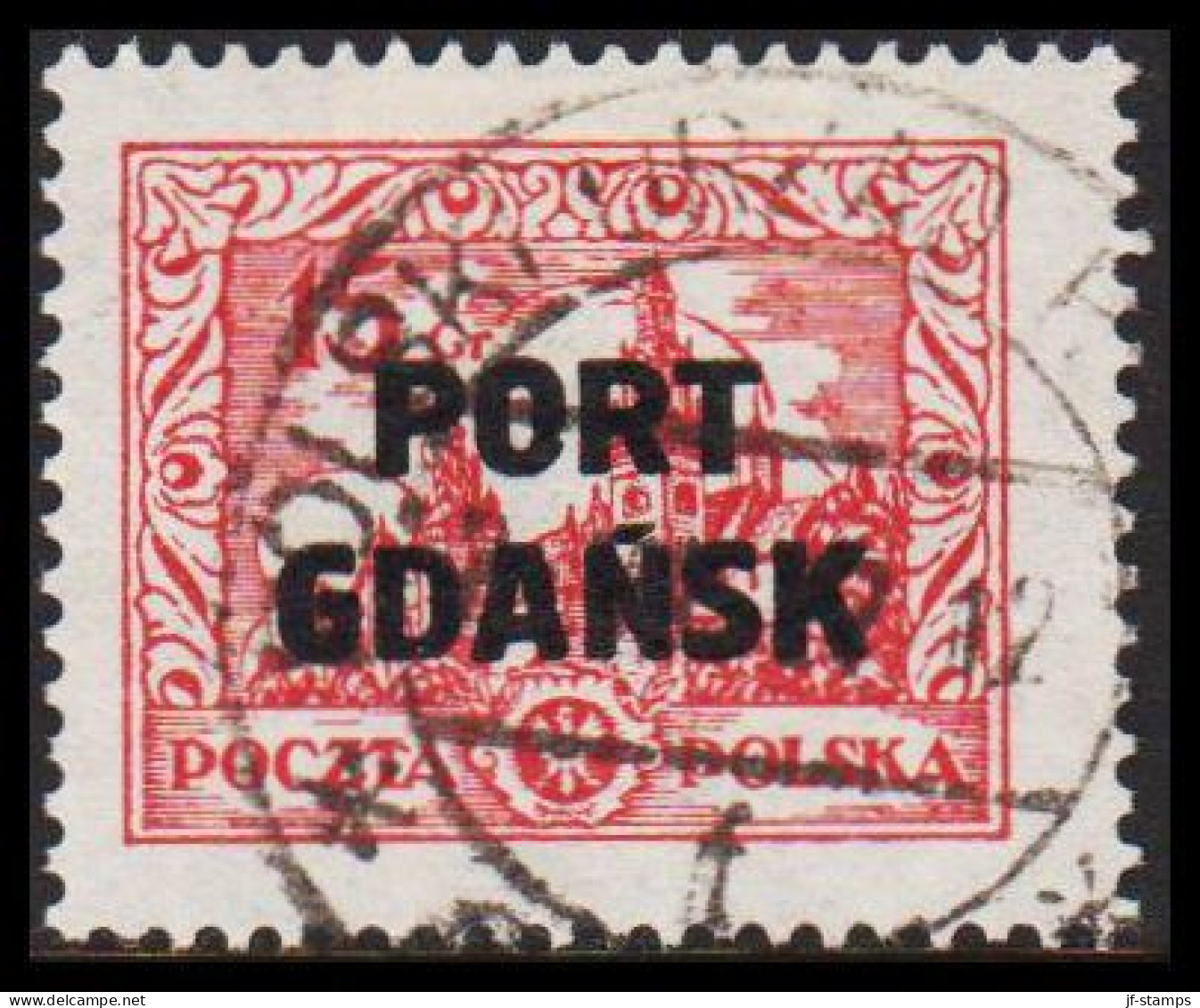 1926-1927. DANZIG. Polnische Post Im Hafen Von Danzig (port Gdansk). PORT GDANSK Overprint 8,7... (MICHEL 17) - JF544098 - Port Gdansk