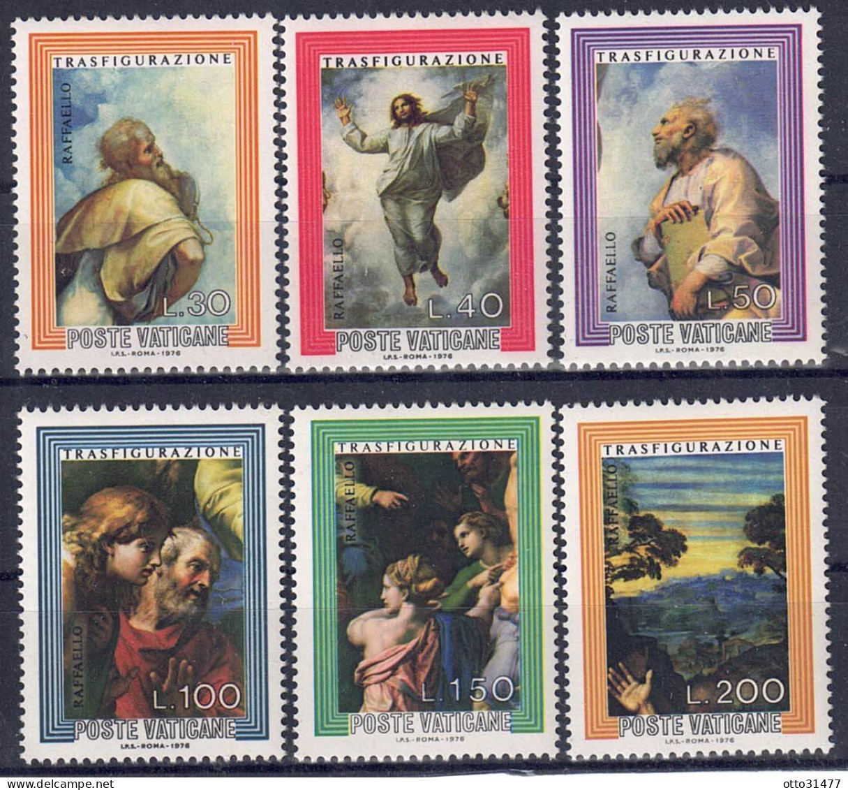 Vatikan 1976 - Verklärung Christi, Nr. 683 - 688, Postfrisch ** / MNH - Ungebraucht