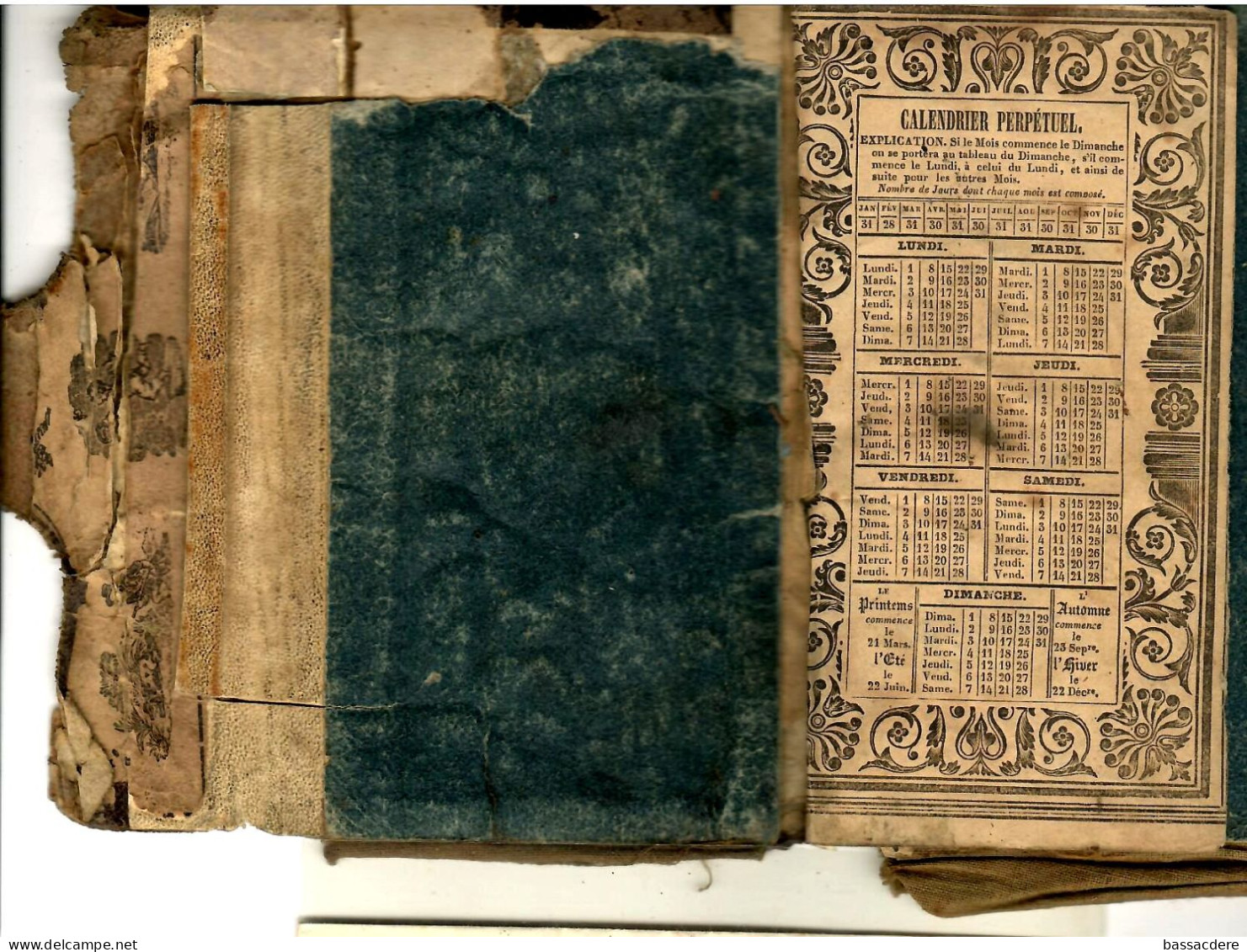 79200 - Couverture De Carnet  En  Cuir  1886 - Materiale E Accessori