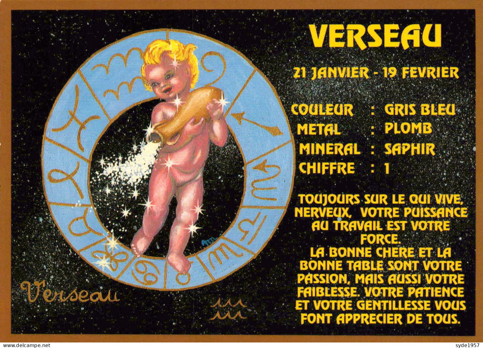 12 Cartes : Tous Les Signes Du Zodiaque - édition Abeille-Carte Série  2269 - Superbe Illustration - Astrology