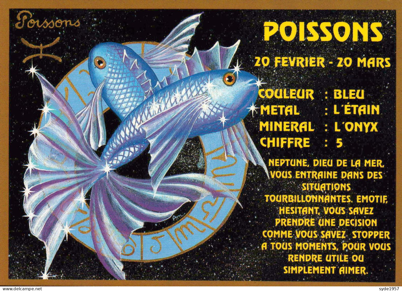 12 Cartes : Tous Les Signes Du Zodiaque - édition Abeille-Carte Série  2269 - Superbe Illustration - Astrologia