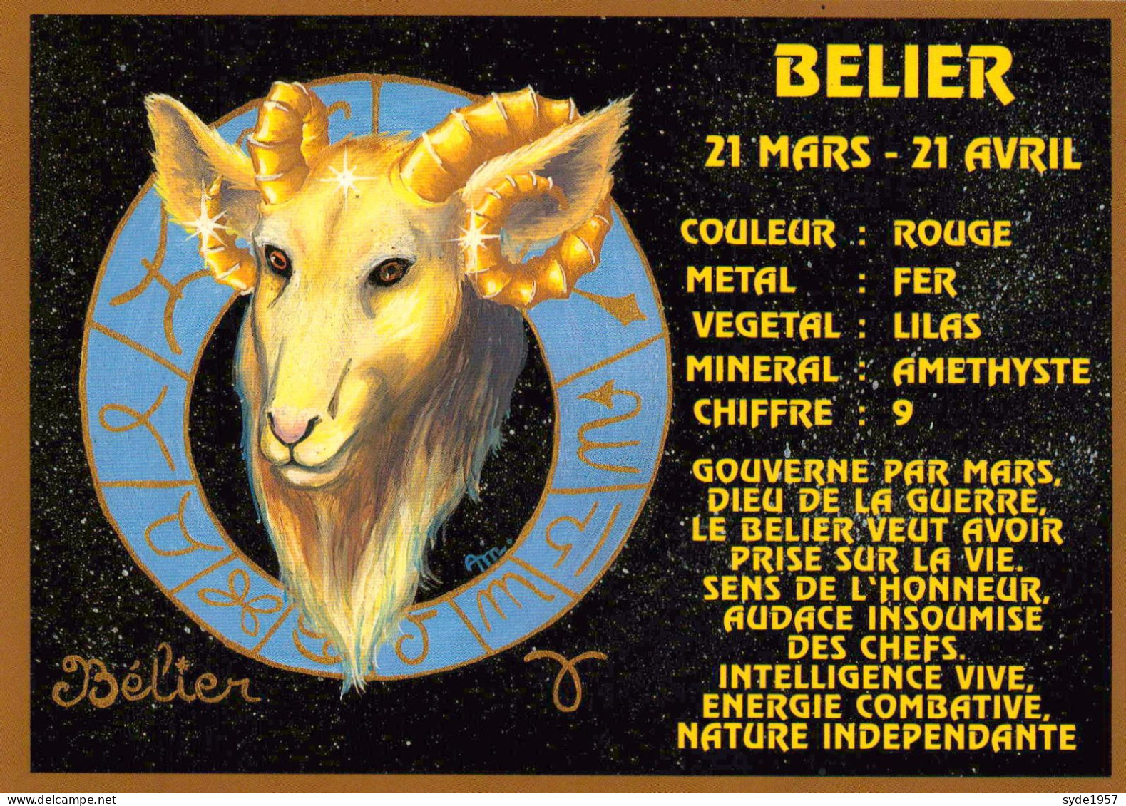12 cartes : tous les signes du zodiaque - édition Abeille-Carte série  2269 - superbe illustration