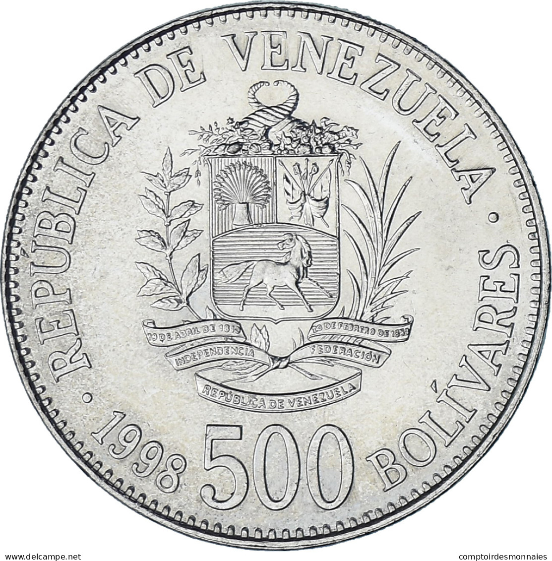 Venezuela, 500 Bolivares, 1998 - Venezuela