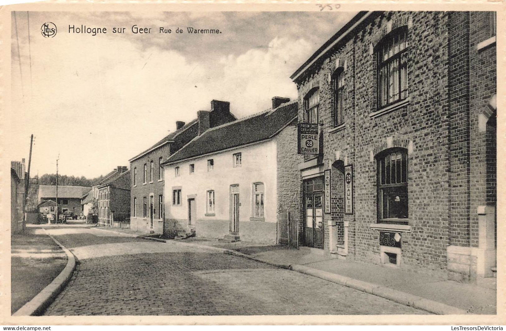 BELGIQUE- Hollogne Sur Geer - Rue De Waremme - Vue Panoramique - Plusieurs Maisons - Carte Postale Ancienne - Geer