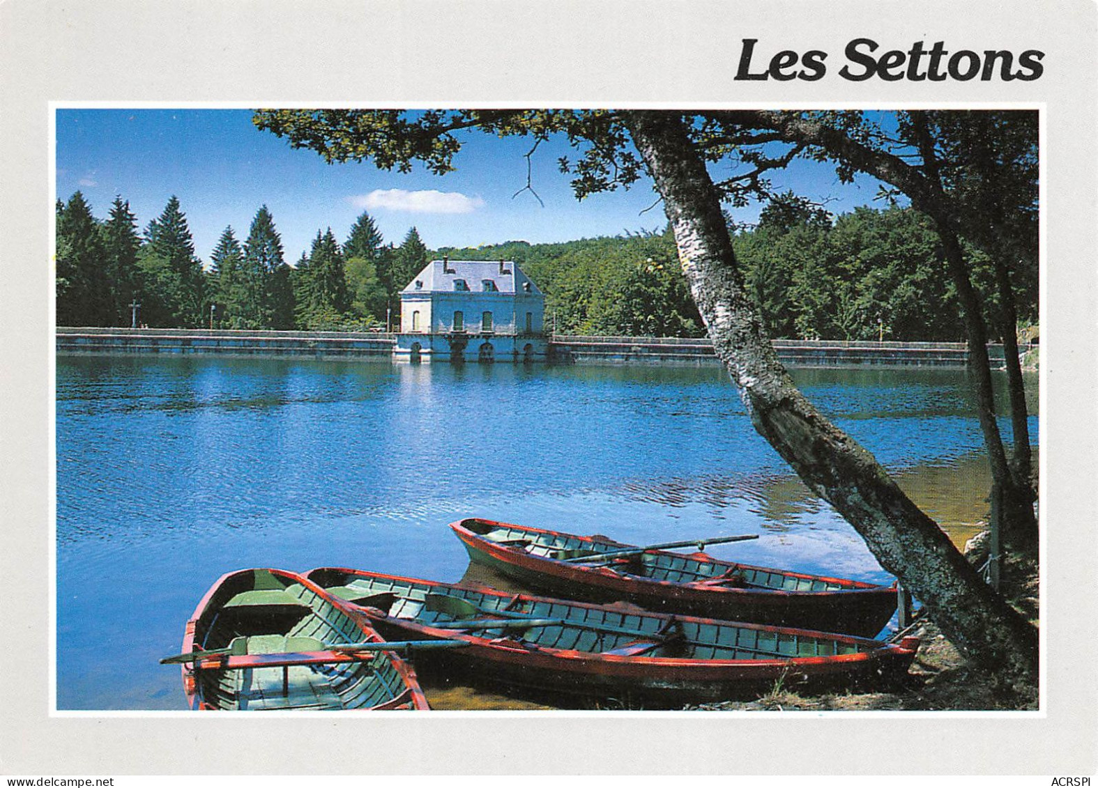 Lac Des Settons Montsauche-les-Settons Barques Et Digue 32 (scan Recto Verso)MF2766BIS - Montsauche Les Settons