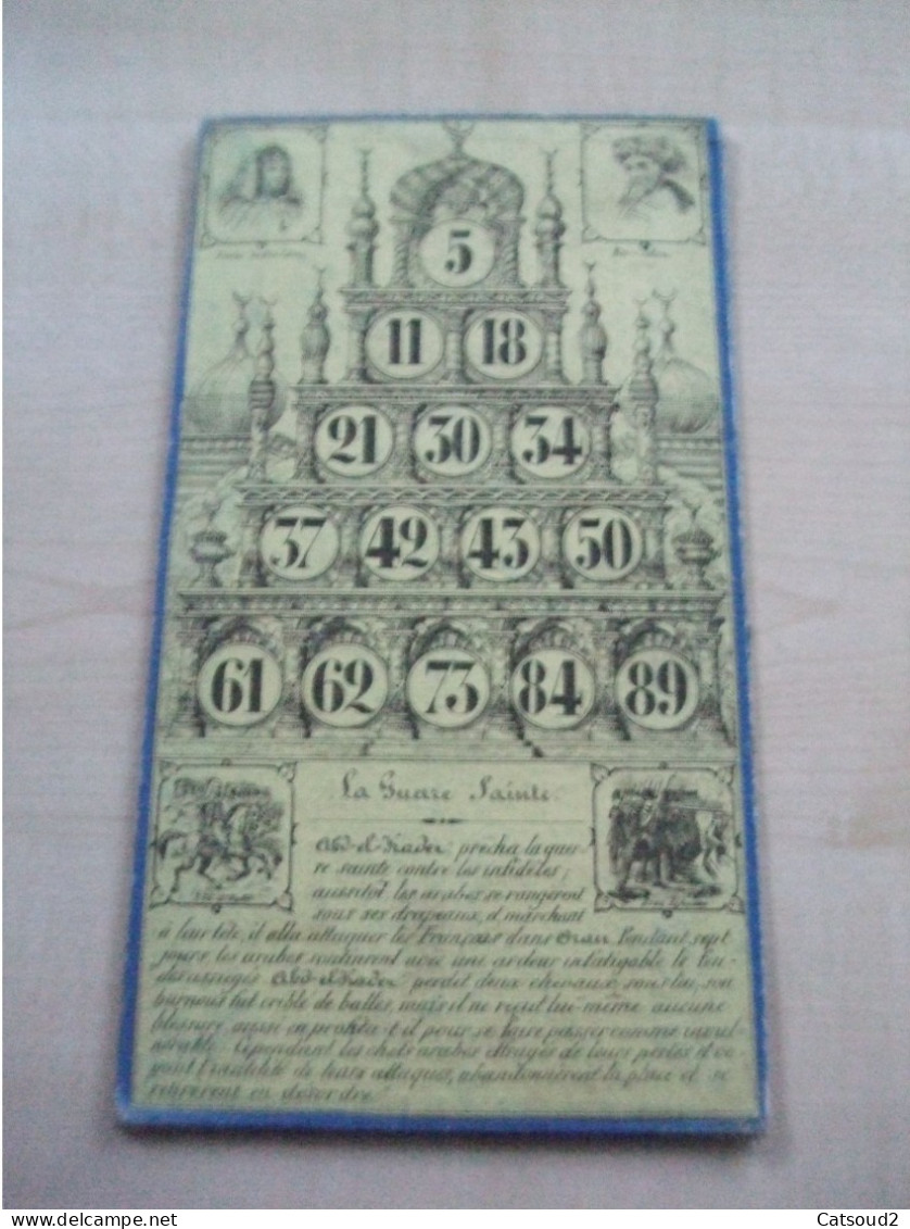 10 Anciennes Cartes De LOTO Thème Religieux - Jouets Anciens