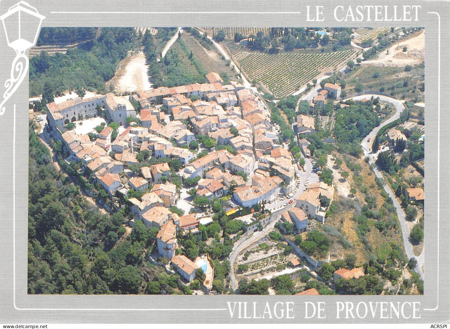 LE CASTELLET Vue Aérienne Du Village Médiéval  22 (scan Recto Verso)MF2796 - Le Castellet