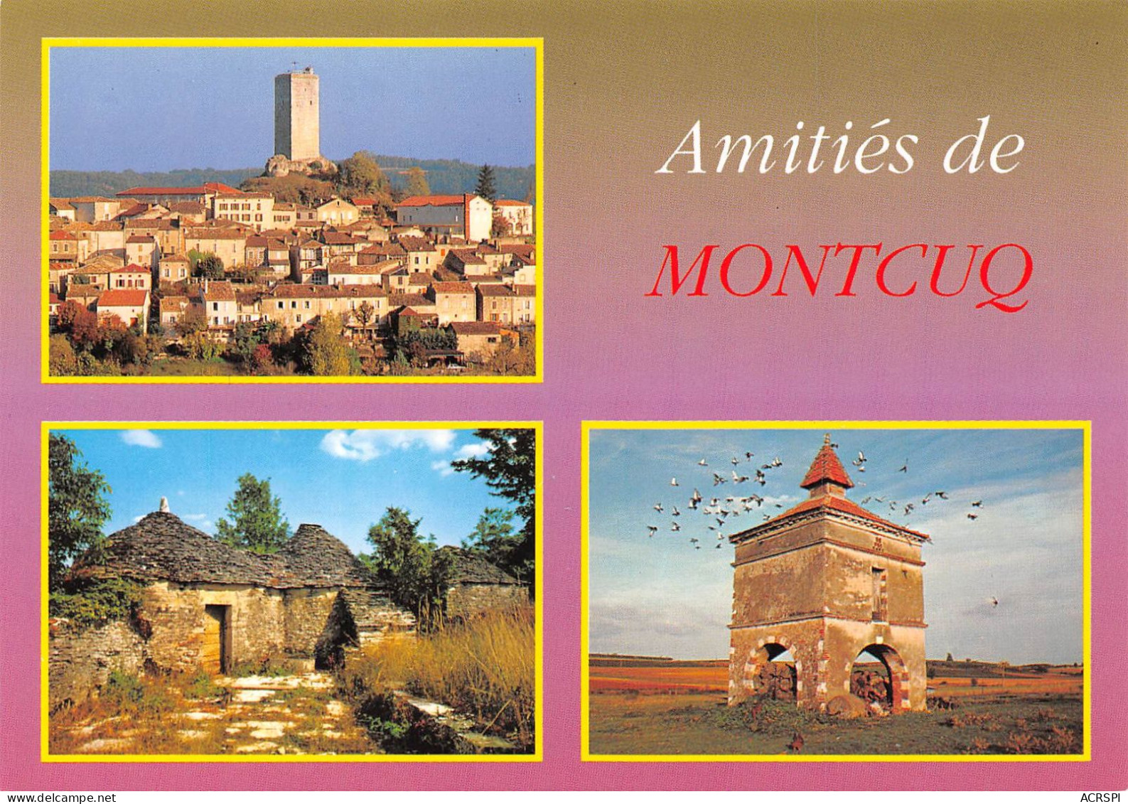 46 LOT QUERCY MONTCUQ Amitiés  18 (scan Recto Verso)MF2799 - Montcuq