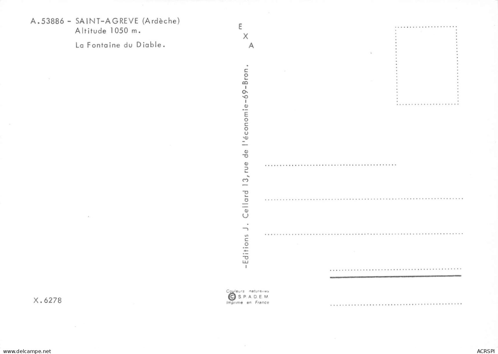 07 SAINT AGREVE La Fontaine Du Diable  8 (scan Recto Verso)MF2799UND - Saint Agrève