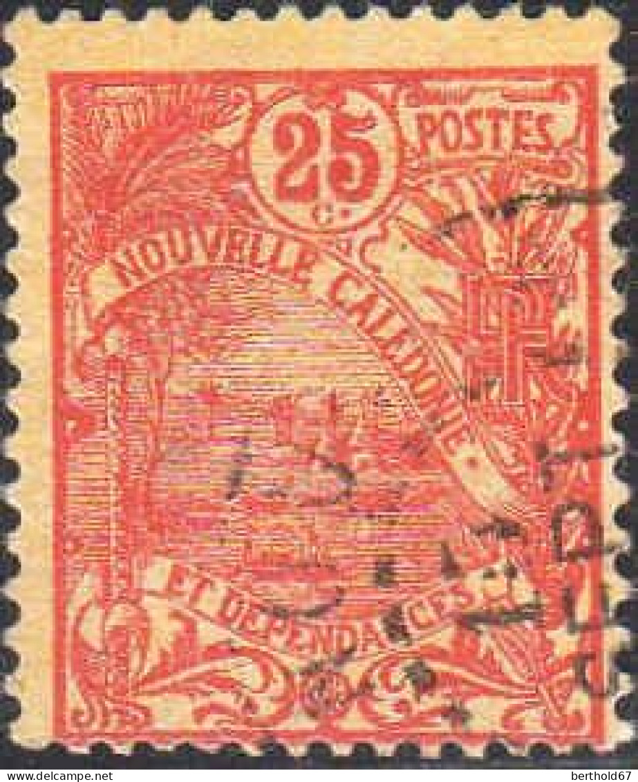 Nle-Calédonie Poste Obl Yv: 117 Mi:114 Rade De Nouméa (TB Cachet Rond) - Used Stamps
