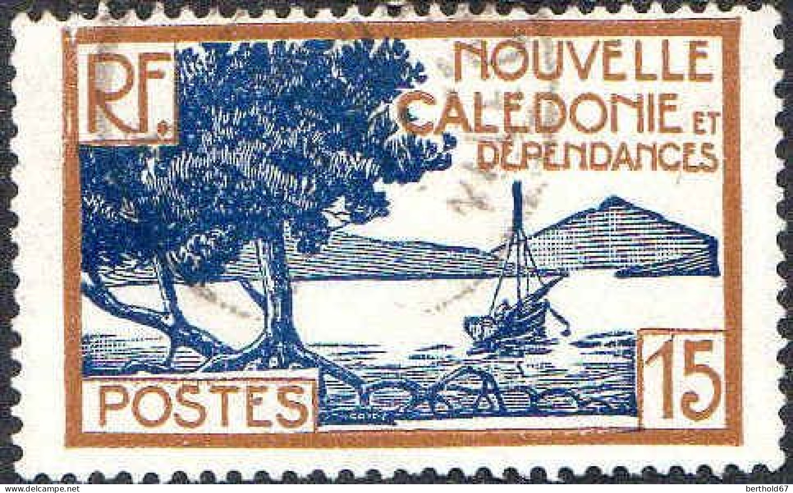 Nle-Calédonie Poste Obl Yv: 144 Mi:141 Baie De La Pointe Des Palétuviers (cachet Rond) - Usati
