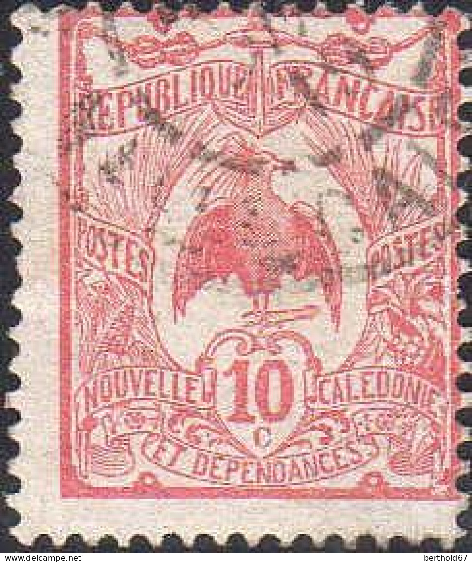 Nle-Calédonie Poste Obl Yv:  92 Mi:89 La Cagou (Beau Cachet Rond) - Used Stamps