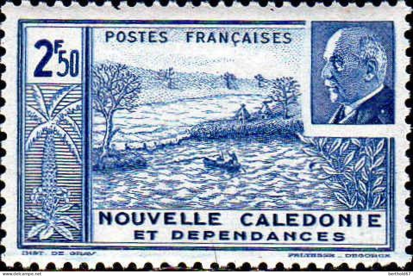 Nle-Calédonie Poste N** Yv: 193/194 Philippe Petain & Rade De Nouméa - Nuevos