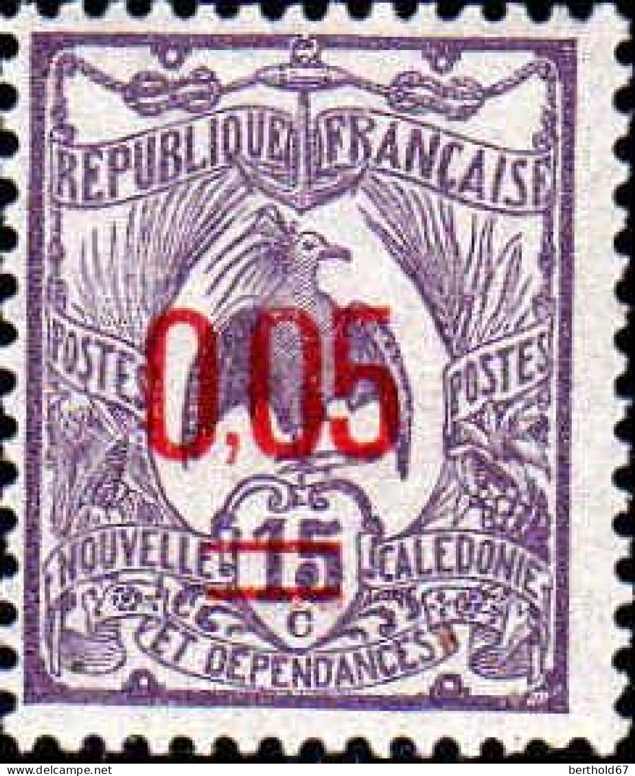 Nle-Calédonie Poste N* Yv: 126 Mi:123 La Cagou (Trace De Charnière) - Unused Stamps