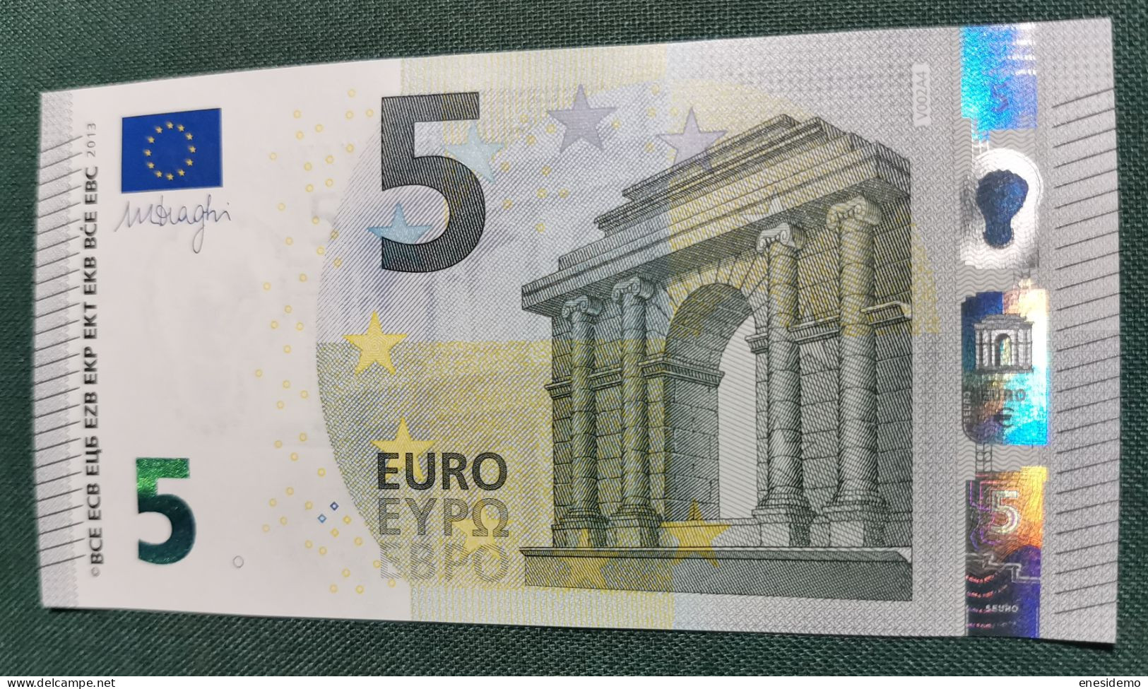 5 EURO SPAIN 2013 DRAGHI V002A4 VA SC FDS UNCIRCULATED  PERFECT - 5 Euro