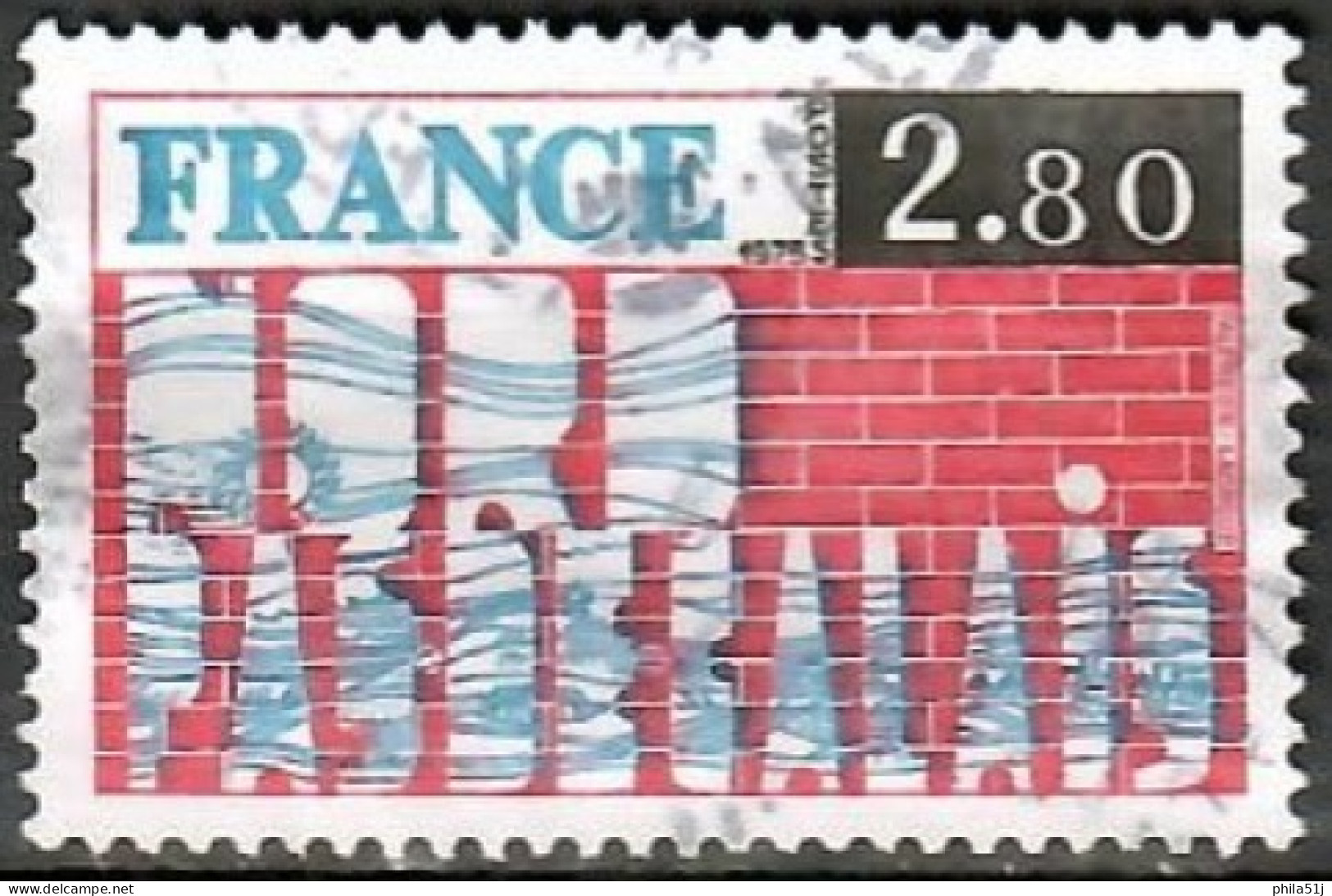 FRANCE 1975 --- N°1852---OBL VOIR SCAN - Usados