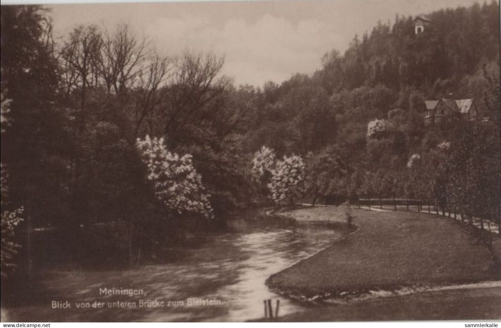 68635 - Meiningen - Blick Von Der Unteren Brücke Zum Bielstein - Ca. 1935 - Meiningen