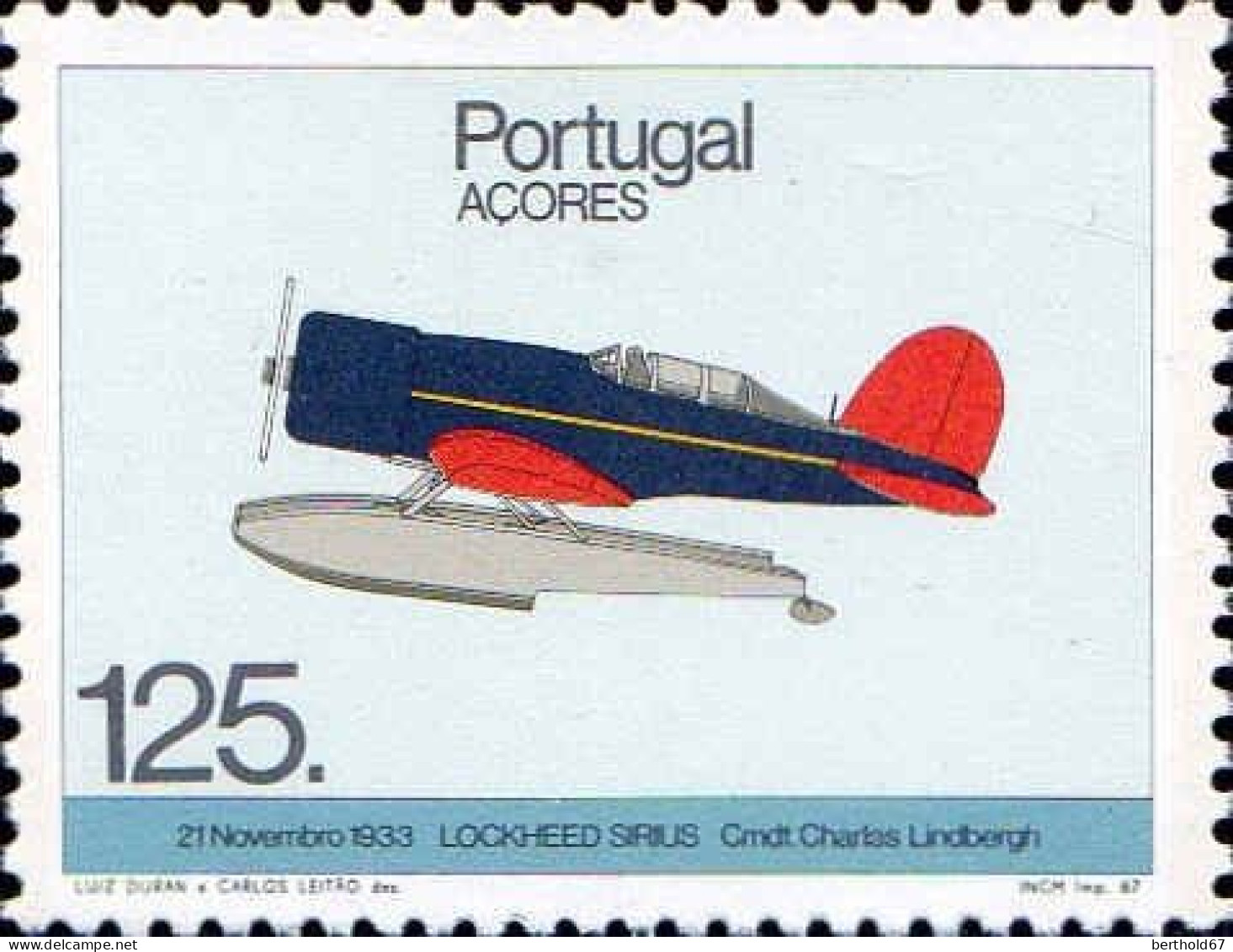 Açores Poste N** Yv:375/378 Histoire De L'aviation Des Açores - Açores