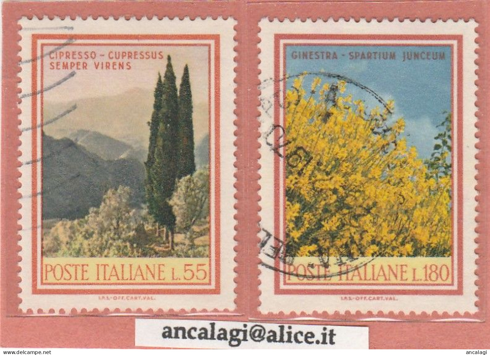 USATI ITALIA 1968 - Ref.0246A "FLORA 3^ Emissione" Serie Di 2 Val. - - 1961-70: Oblitérés