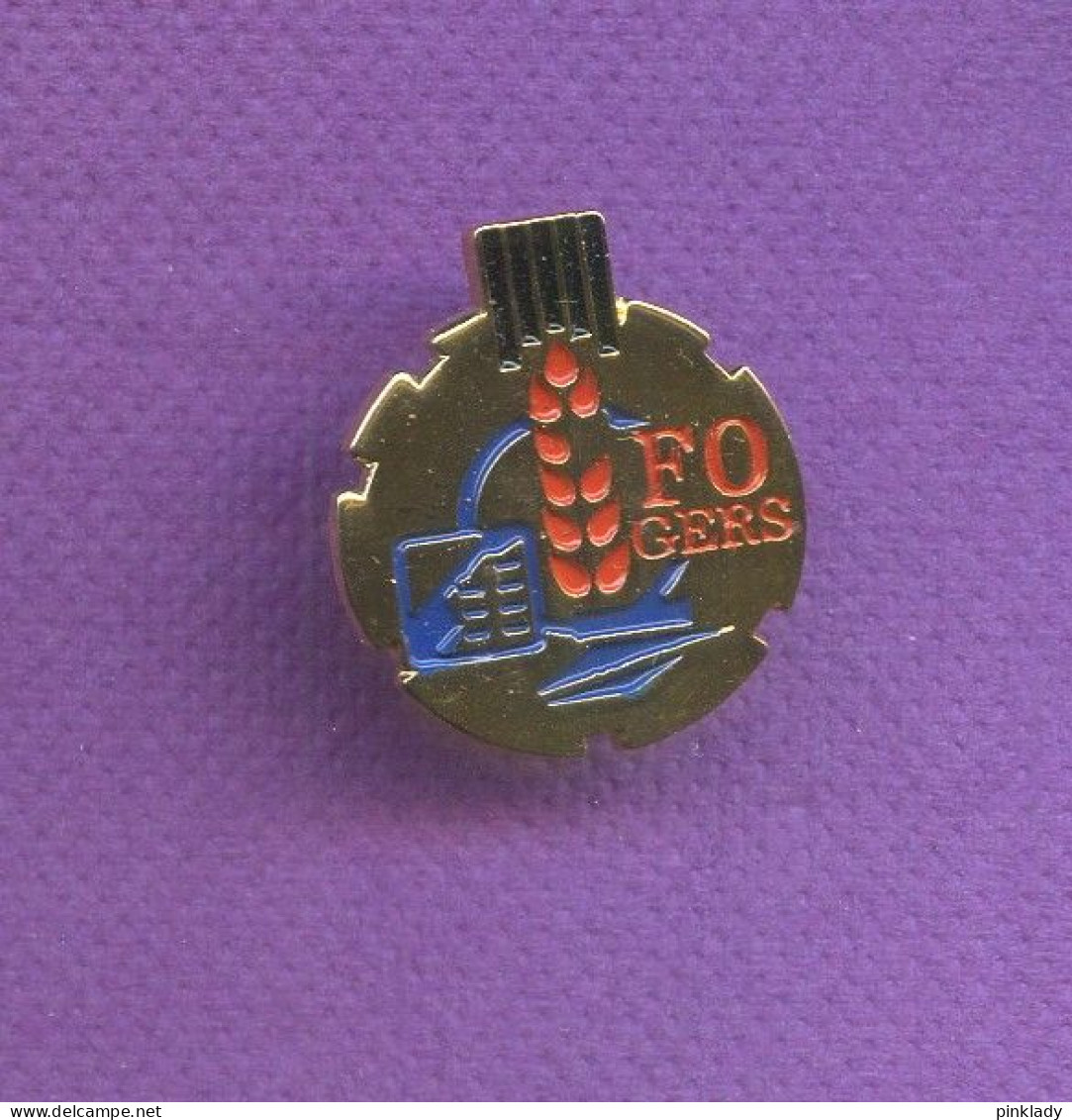 Rare Pins Politique Syndicat Fo Force Ouvriere Gers France Telecom La Poste Q823 - Administration