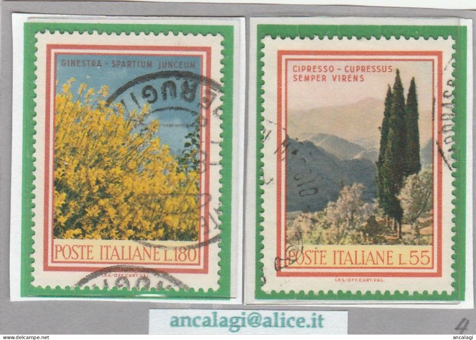 USATI ITALIA 1968 - Ref.0246C "FLORA 3^ Emissione" Serie Di 2 Val. - - 1961-70: Oblitérés