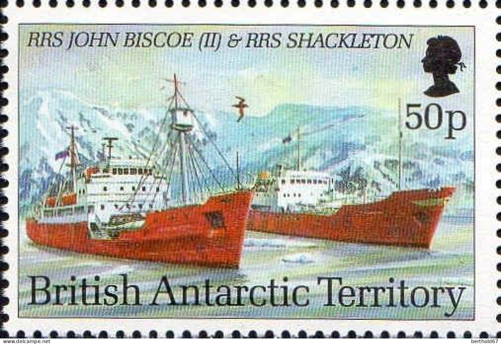 British Antarctic Poste N** Yv:223/234 Navires antarctiques