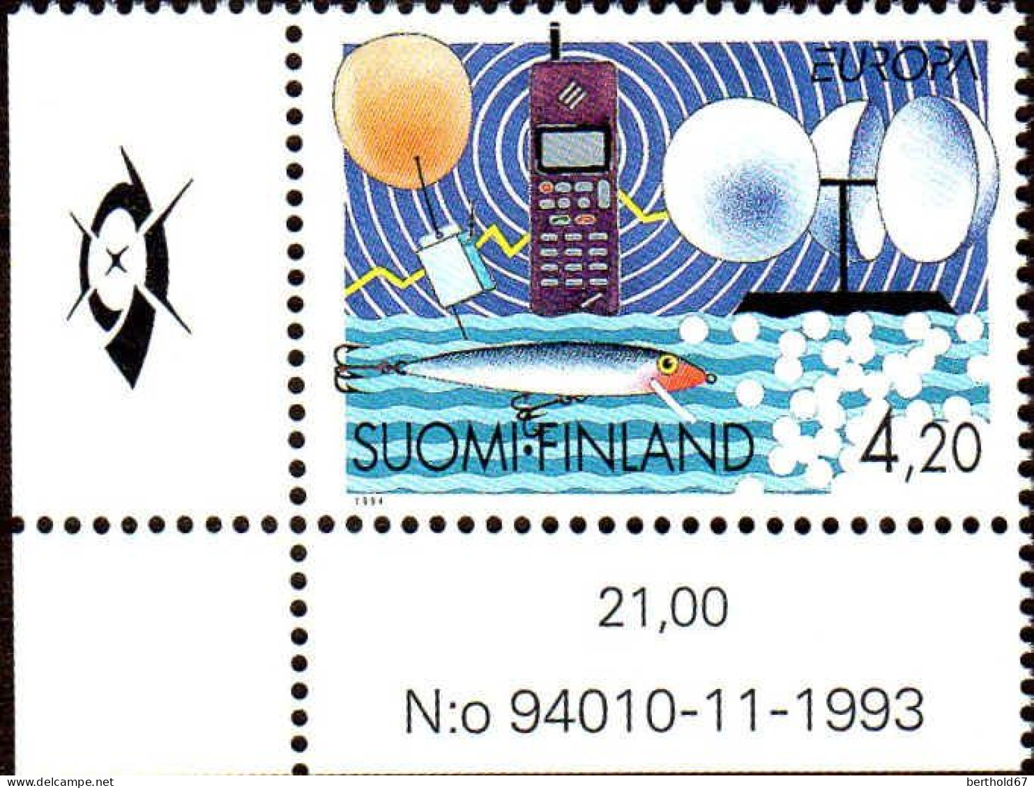 Finlande Poste N** Yv:1214/1215 Europa L'Europe & Les Découvertes Coin D.feuille Daté 11-1993 - Ungebraucht