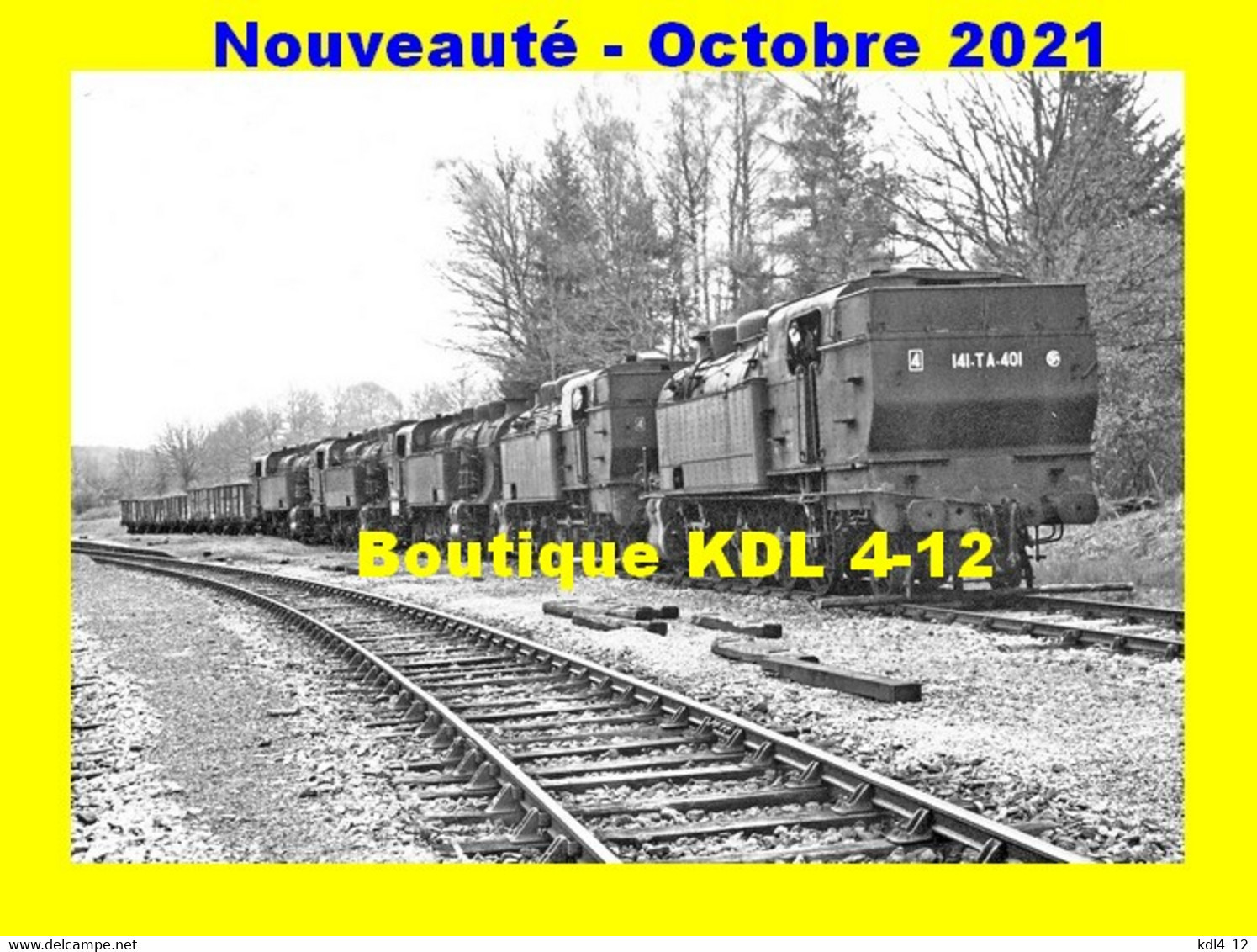 AL 748 - Locos Vapeur 141 TA Garées Froides En Gare De SAINT-PARDOUX-LE-VIEUX - Corrèze - SNCF - Matériel