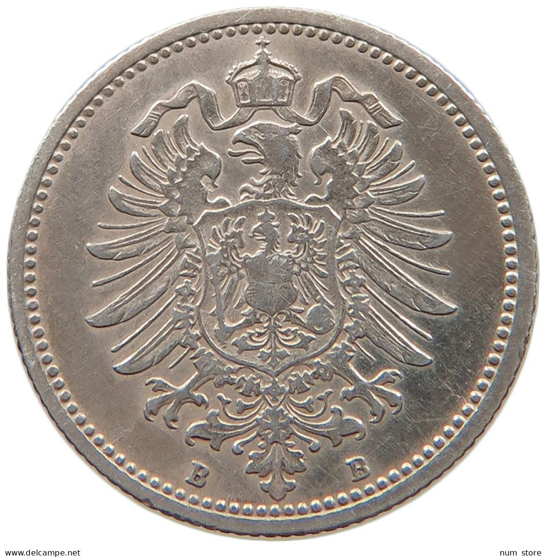 GERMANY EMPIRE 20 PFENNIG 1876 B #t031 0679 - 20 Pfennig