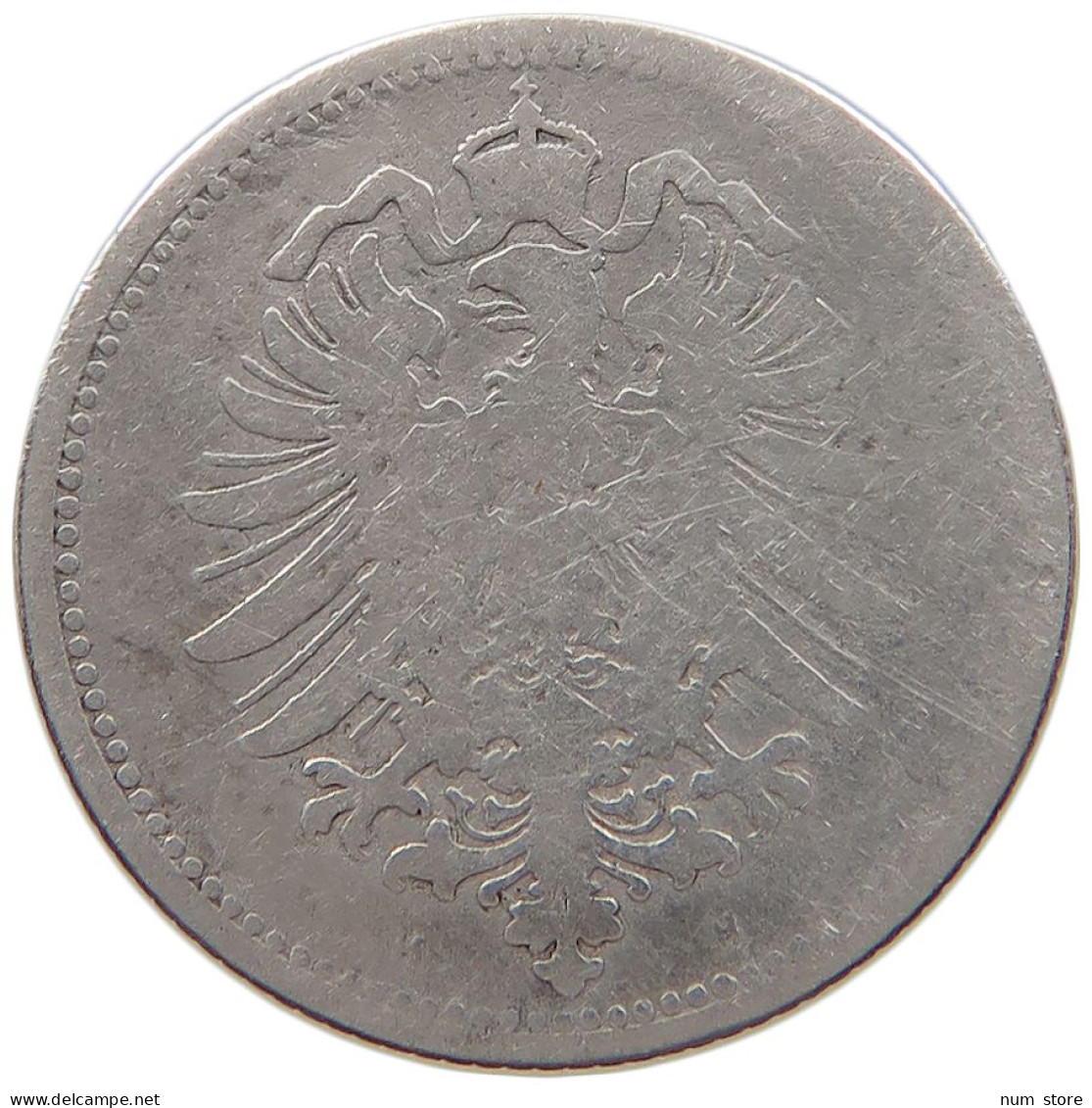 GERMANY EMPIRE 20 PFENNIG 1874 H #t031 0663 - 20 Pfennig