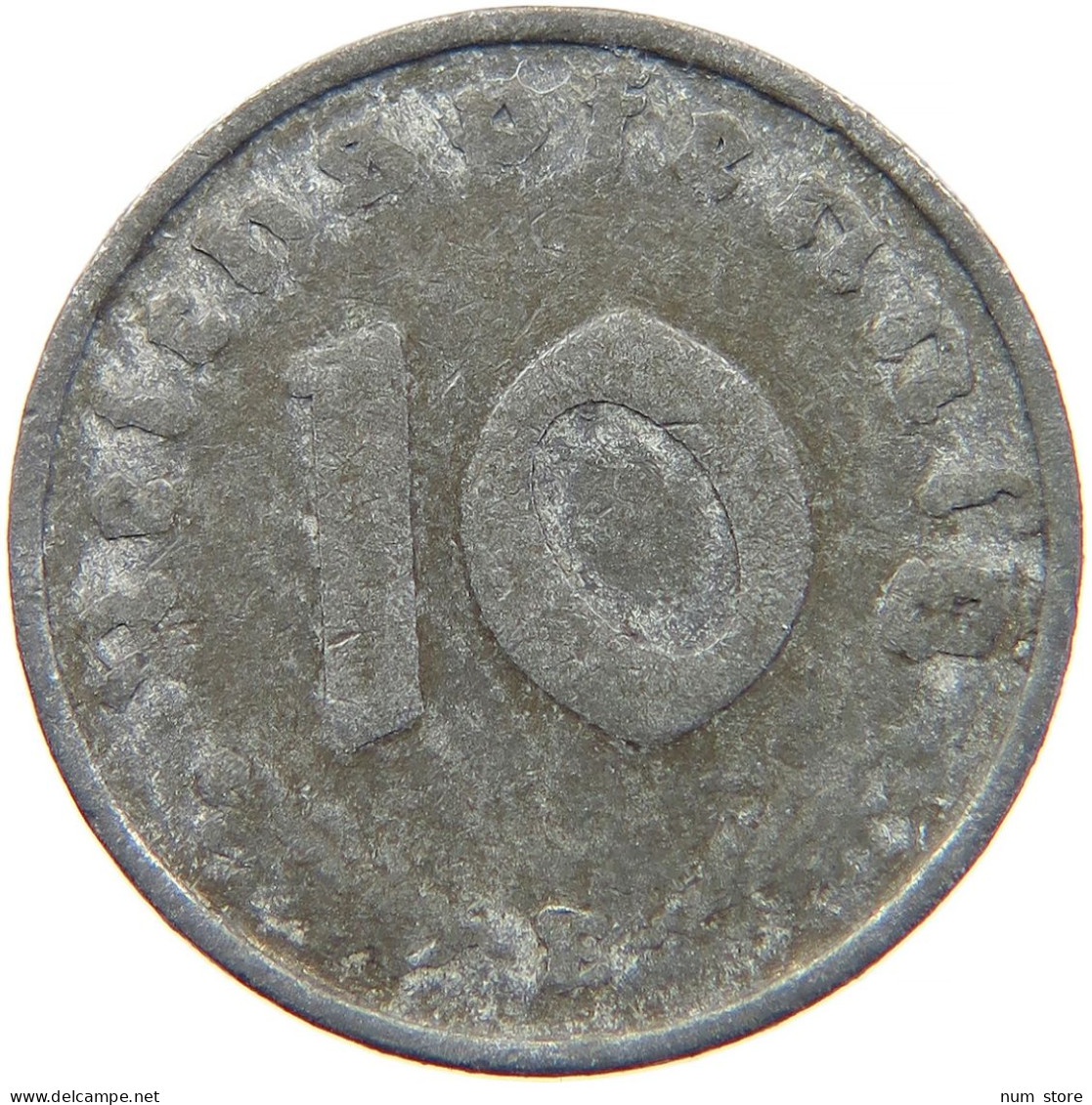 GERMANY 10 PFENNIG 1945 E RARE #t033 0237 - 10 Reichspfennig