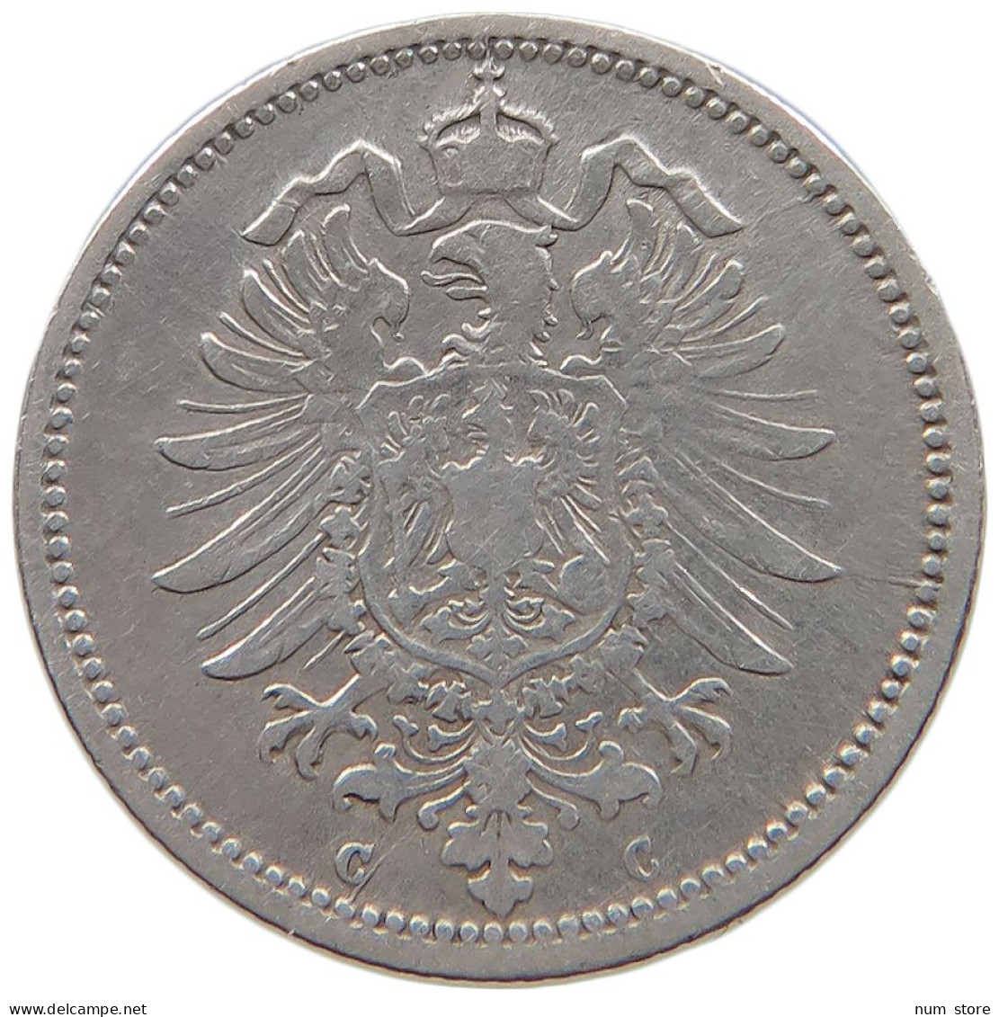 GERMANY EMPIRE 20 PFENNIG 1873 C #t031 0671 - 20 Pfennig