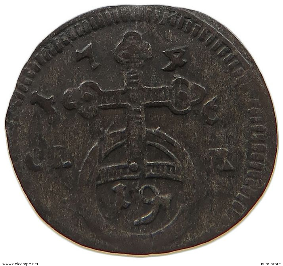 GERMAN STATES PFENNIG 1746 BRANDENBURG BAYREUTH Friedrich 1735-1763 #t032 0495 - Groschen & Andere Kleinmünzen