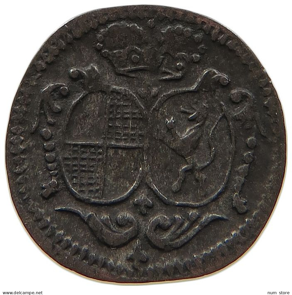 GERMAN STATES PFENNIG 1746 BRANDENBURG BAYREUTH Friedrich 1735-1763 #t032 0505 - Groschen & Andere Kleinmünzen