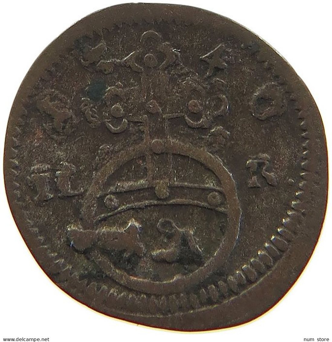 GERMAN STATES PFENNIG 1740 BRANDENBURG BAYREUTH Friedrich 1735-1763 #t032 0319 - Groschen & Andere Kleinmünzen