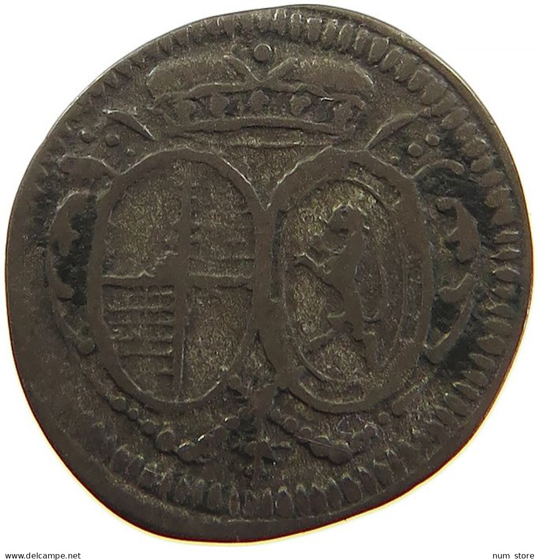 GERMAN STATES PFENNIG 1740 BRANDENBURG BAYREUTH Friedrich 1735-1763 #t032 0319 - Groschen & Andere Kleinmünzen