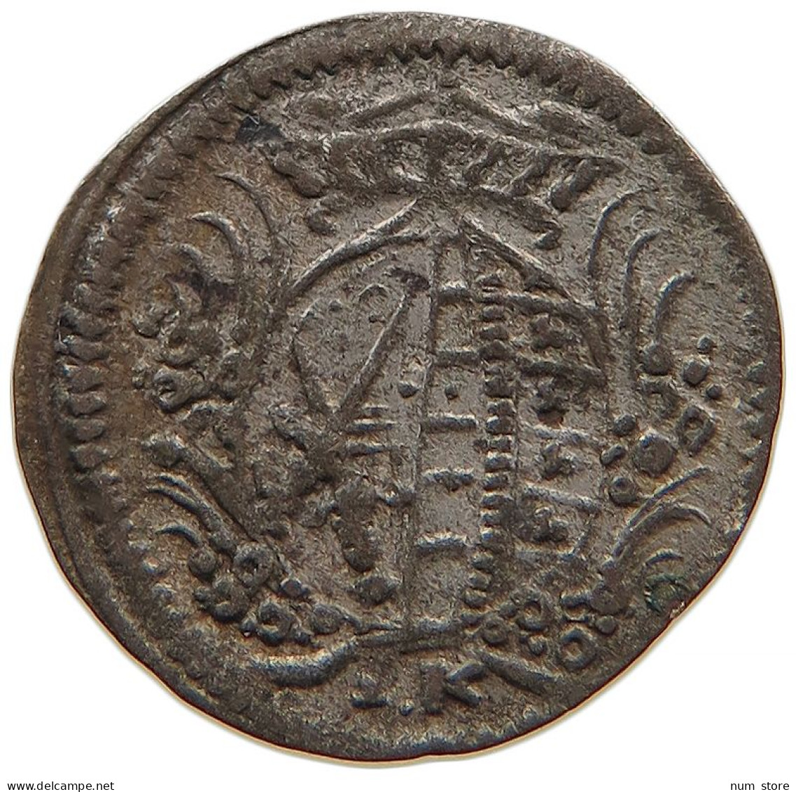 GERMAN STATES PFENNIG 1696 SACHSEN Friedrich August I. Der Starke (1694-1733) #t032 0343 - Groschen & Andere Kleinmünzen