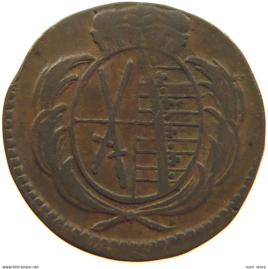 GERMAN STATES HELLER 1783 C SACHSEN ALBERTINISCHE LINIE Friedrich August III. 1763-1806 #t032 0741 - Groschen & Andere Kleinmünzen