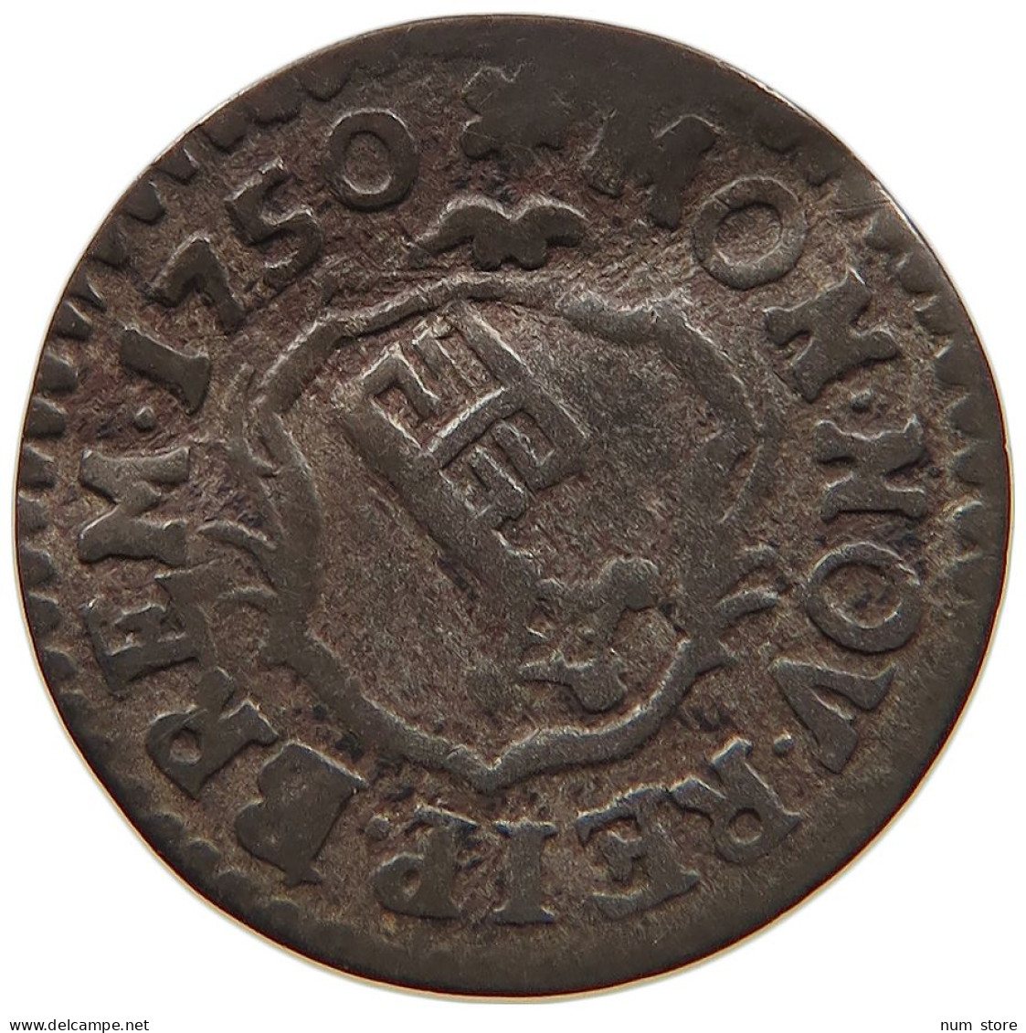 GERMAN STATES GROTEN 1750 BREMEN #t032 1085 - Groschen & Andere Kleinmünzen