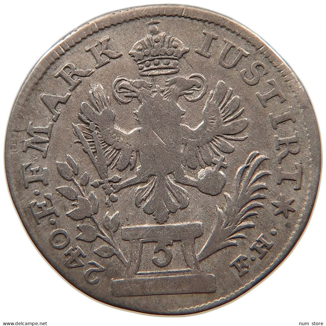 GERMAN STATES 5 KREUZER 1767 ULM #t032 0857 - Groschen & Andere Kleinmünzen