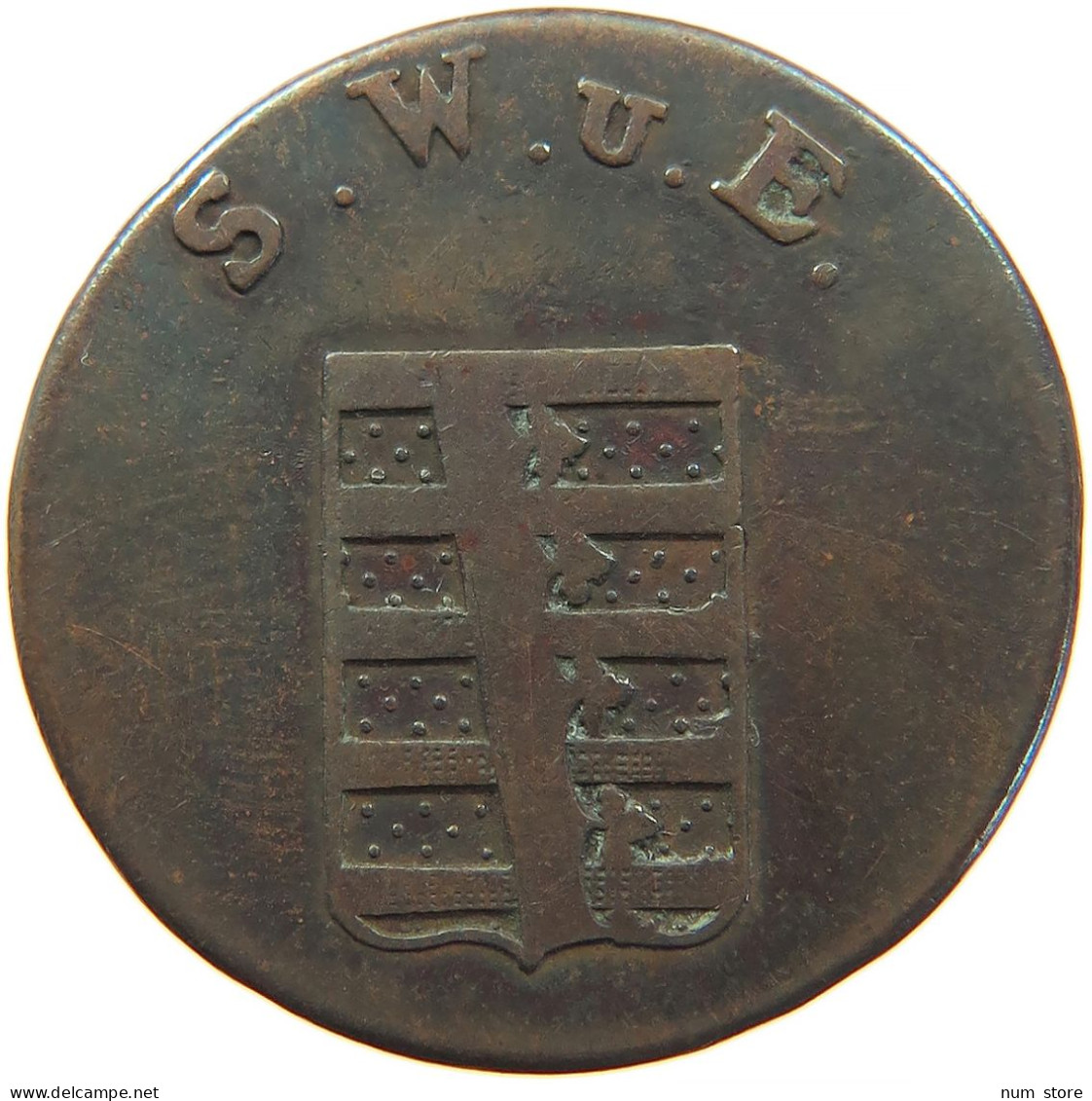 GERMAN STATES 4 PFENNIG 1813 SACHSEN WEIMAR EISENACH #t032 0939 - Groschen & Andere Kleinmünzen