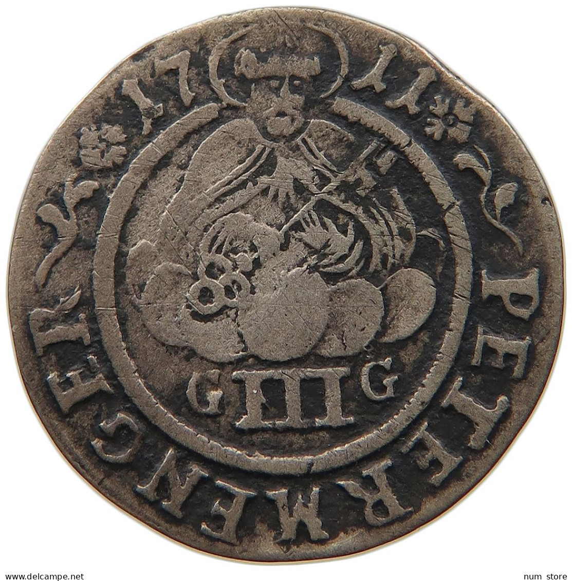 GERMAN STATES 3 PETERMENGER 1711 Karl Von Lothringen 1711-1715. #t033 0171 - Groschen & Andere Kleinmünzen