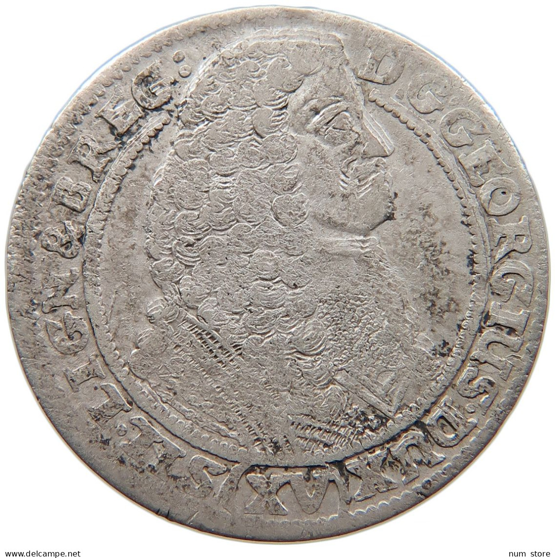 GERMAN STATES 3 KREUZER 1664 SCHLESIEN LIEGNITZ BRIEG Georg III. (1639-1664) #t032 0423 - Groschen & Andere Kleinmünzen