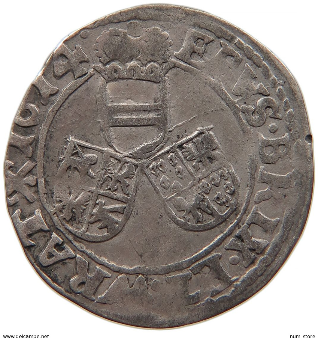 GERMAN STATES 3 KREUZER 1614 NEISSE Karl Von Österreich 1608 - 1624 #t032 0657 - Groschen & Andere Kleinmünzen