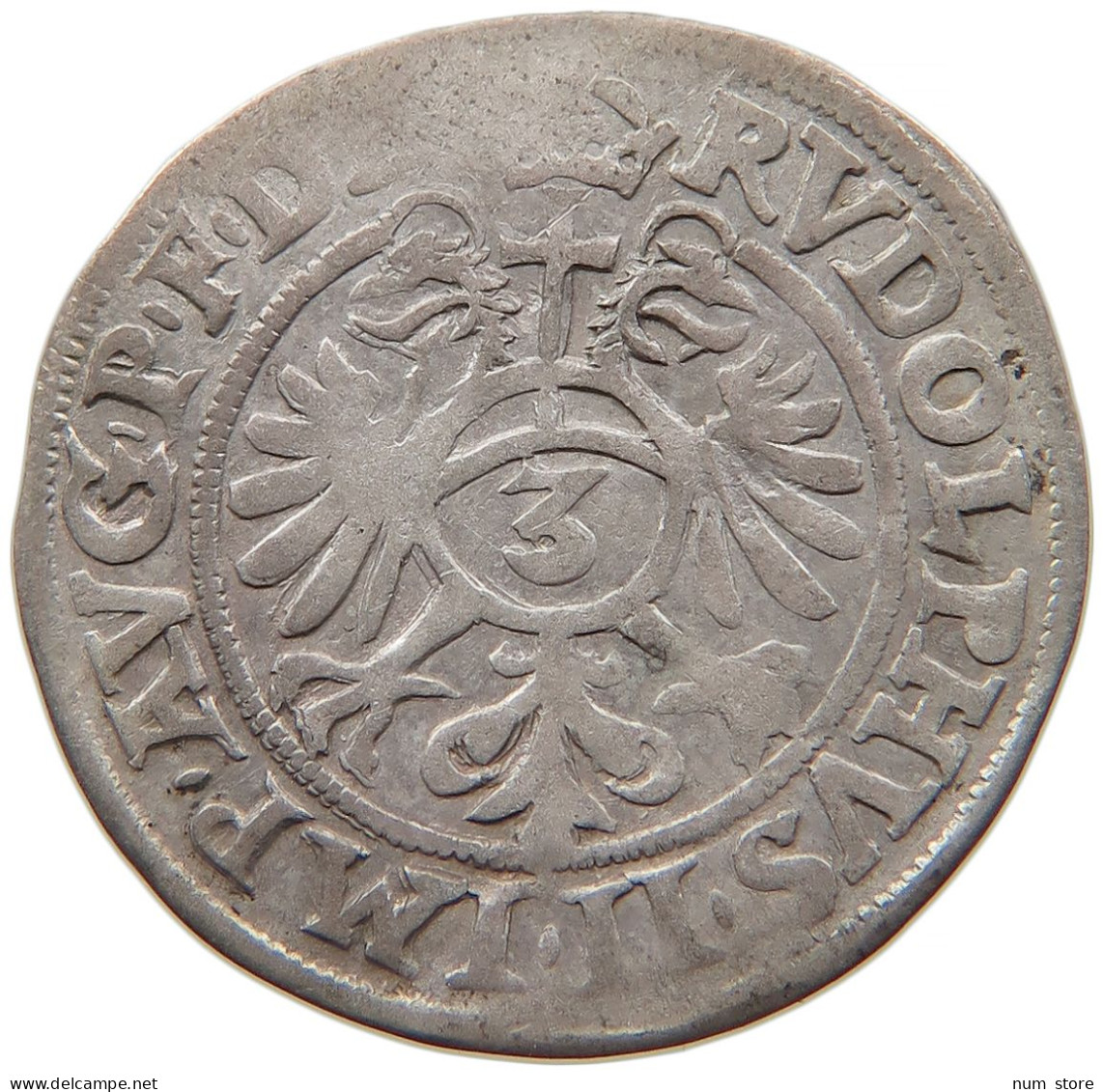 GERMAN STATES 3 KREUZER 1578 STRASSBURG #t033 0161 - Groschen & Andere Kleinmünzen