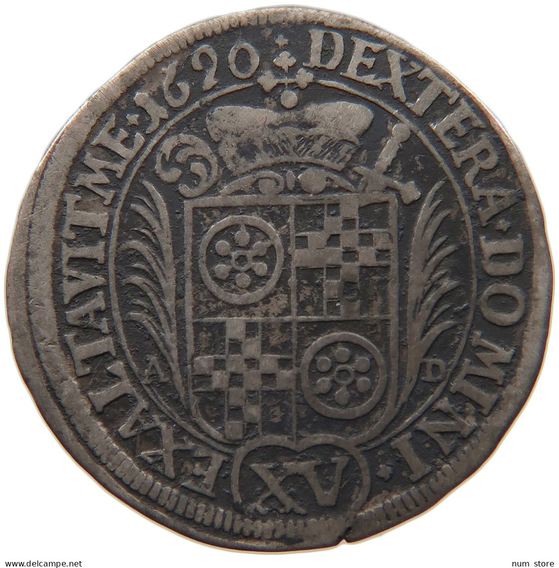 GERMAN STATES 15 KREUZER 1690 MAINZ ERZBISTUM Anselm Franz Von Ingelheim 1679-1695. #t033 0223 - Small Coins & Other Subdivisions