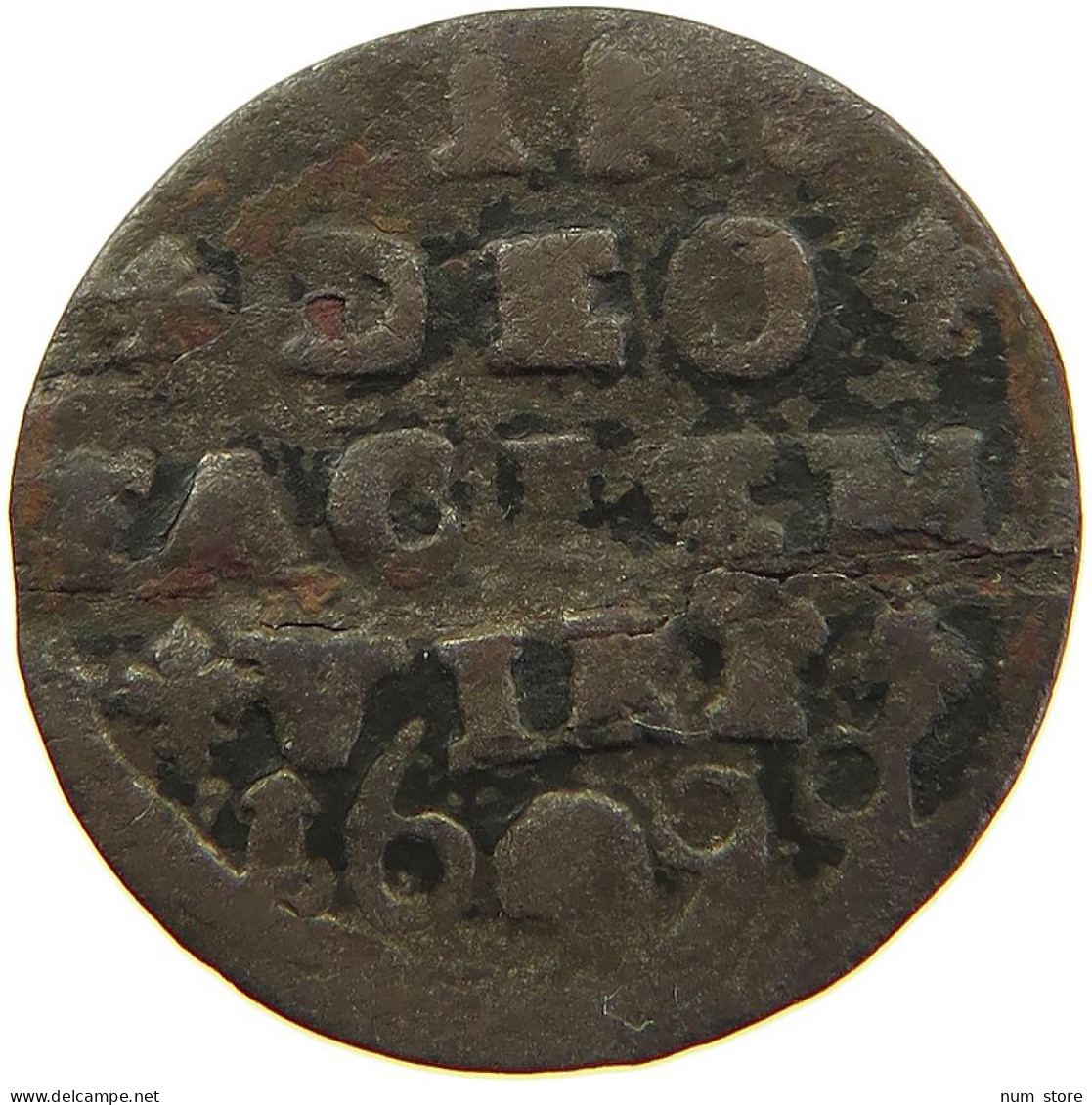 GERMAN STATES 1/4 STÜBER 1699 JEVER Carl Wilhelm Von Anhalt-Zerbst 1667-1718 #t032 0769 - Small Coins & Other Subdivisions