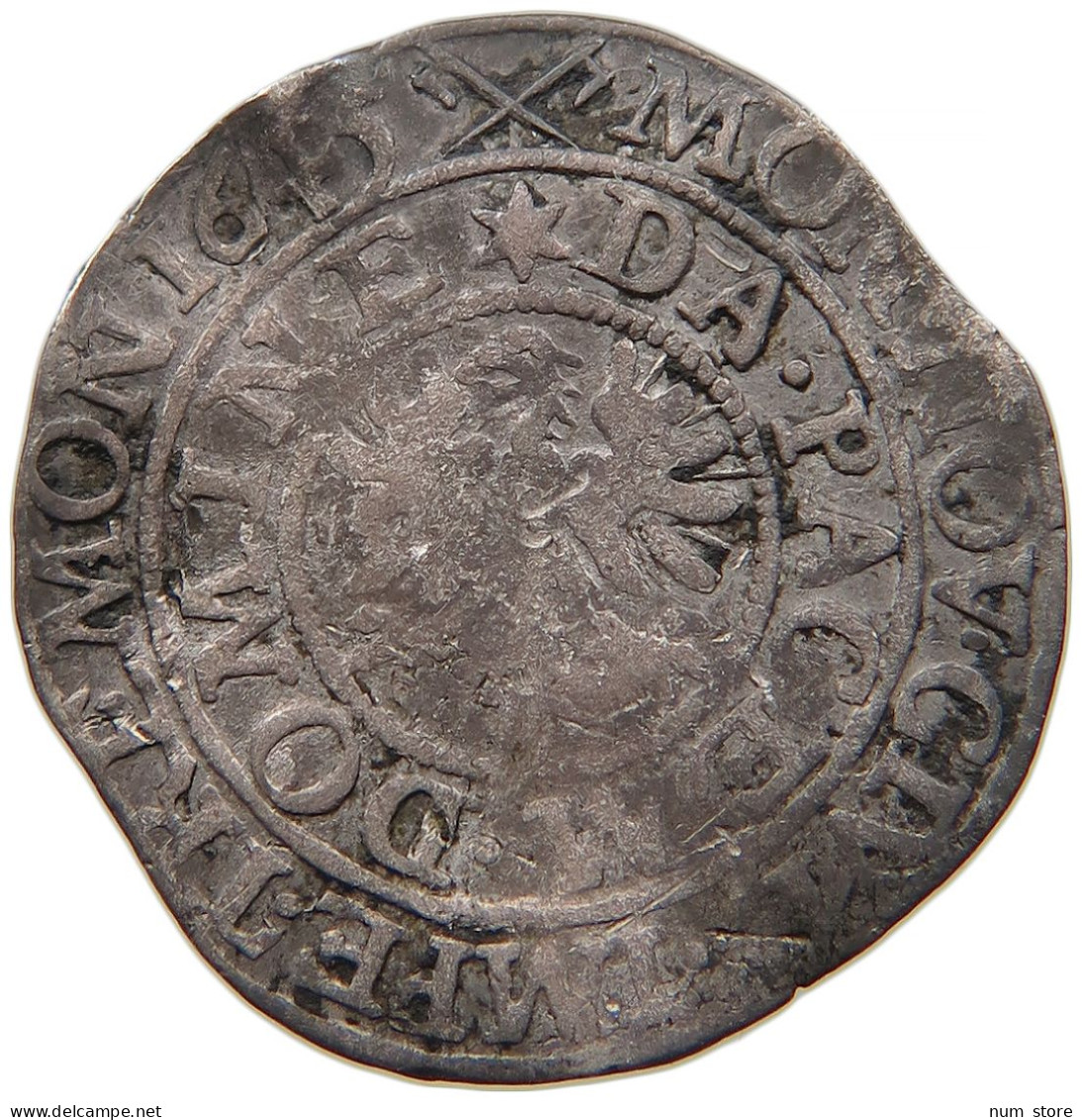 GERMAN STATES 1/16 TALER 1645 DORTMUND #t033 0167 - Groschen & Andere Kleinmünzen