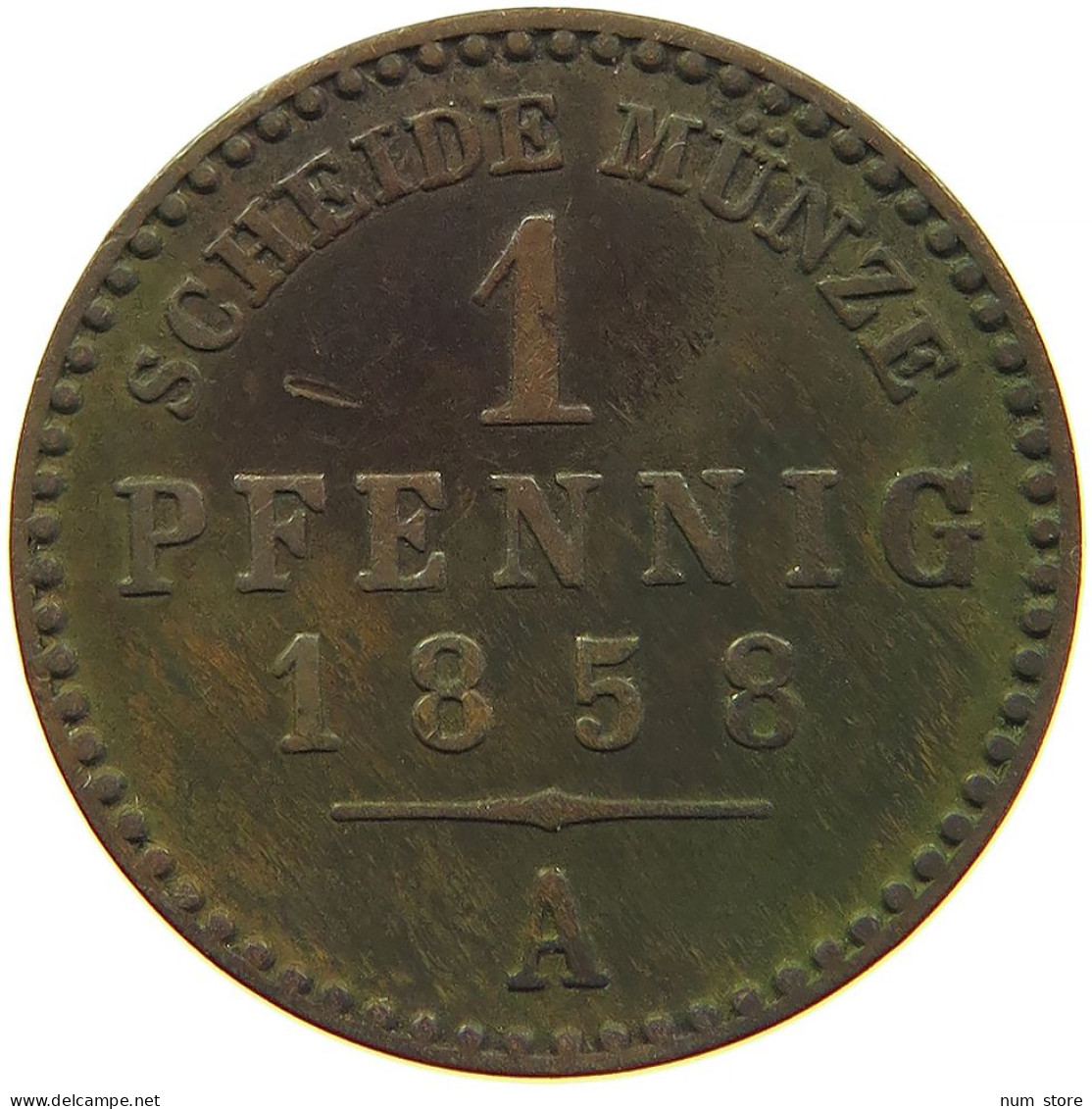 GERMAN STATES 1 PFENNIG 1868 REUSS JÜNGERE LINIE Heinrich XIV 1867-1913 #t032 1029 - Groschen & Andere Kleinmünzen