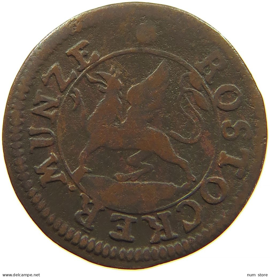 GERMAN STATES 1 PFENNIG 1798 ROSTOCK #t032 1033 - Groschen & Andere Kleinmünzen